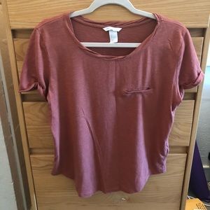 Orange T-Shirt with Breast Pocket